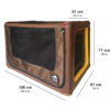 TAMI Backseat L - Auto Hundebox mit Airbagfunktion