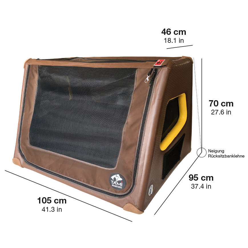 TAMI XL - Kofferraum Hundebox mit Airbagfunktion - TAMI Dogbox General  Distributor Europe